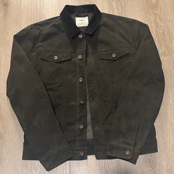 P&Co Wayfare Waxed Olive Canvas Jacket *RARE* - Picture 1 of 14
